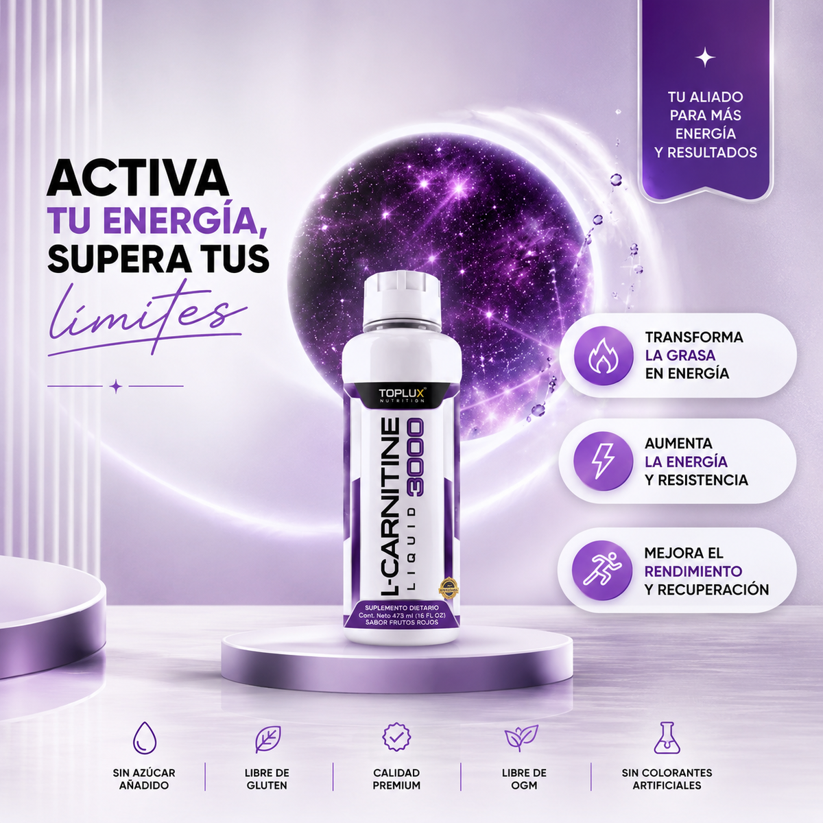 Carnitine 3000: Transforma grasa en energía eficiente