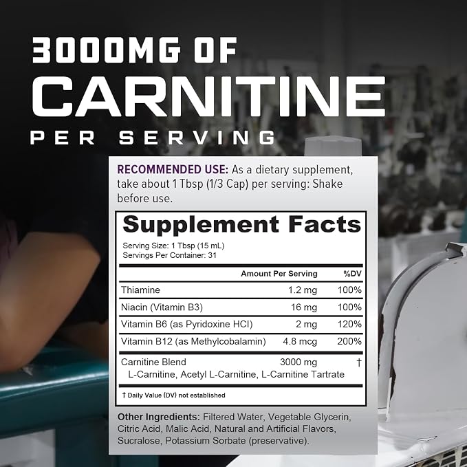 Carnitine 3000: Transforma grasa en energía eficiente