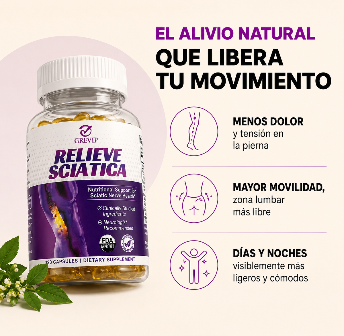 Relieve Sciatica: No Te Acostumbres Al Dolor, Vuelve A Recuperar Tu Movilidad